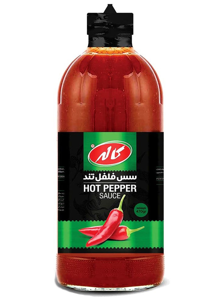 کاله سس فلفل تند شیشه 470 گرم